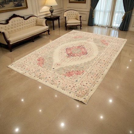 Mughal orientteppich 195x289 handgeknüpfter teppich