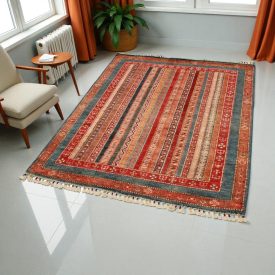 Arijana Shaal teppich 127x173 handgeknüpfter orientteppich