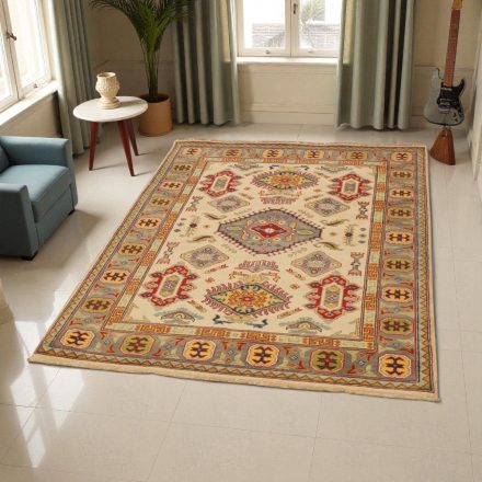 Kazak teppich 124x175 handgeknüpfter orientteppich