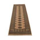 Teppichläufer beige Bokhara 252x80 handgeknüpfter pakistanischer Teppich