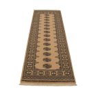 Teppichläufer beige Bokhara 244x81 handgeknüpfter pakistanischer Teppich