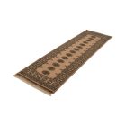 Teppichläufer beige Bokhara 252x77 handgeknüpfter pakistanischer Teppich
