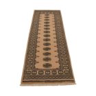 Teppichläufer beige Bokhara 244x78 handgeknüpfter pakistanischer Teppich