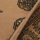 Teppichläufer beige Bokhara 244x78 handgeknüpfter pakistanischer Teppich