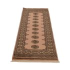 Teppichläufer beige Bokhara 198x79, handgeknüpfter pakistanischer Teppich