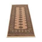 Teppichläufer beige Bokhara 193x79, handgeknüpfter pakistanischer Teppich
