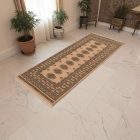 Teppichläufer beige Bokhara 192x79, handgeknüpfter pakistanischer Teppich