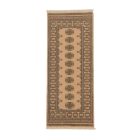 Teppichläufer beige Bokhara 192x79, handgeknüpfter pakistanischer Teppich