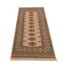 Teppichläufer beige Bokhara 192x79, handgeknüpfter pakistanischer Teppich