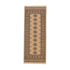 Teppichläufer beige Bokhara 204x81 handgeknüpfter pakistanischer Teppich