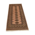 Teppichläufer beige Bokhara 198x79 handgeknüpfter pakistanischer Teppich