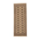 Teppichläufer beige Bokhara 192x78 handgeknüpfter pakistanischer Teppich