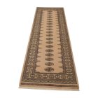 Teppichläufer beige Bokhara 279x79 handgeknüpfter pakistanischer Teppich