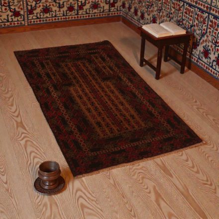 Gebetsteppich Mushwani 87x131 handgeknüpfter Nomadenteppich