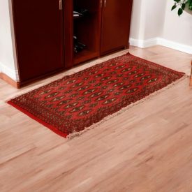   Turkmenischer Teppich Balisht Nakhsha 51x100 kleiner handgeknüpfter Teppich