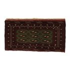 Turkmenischer Teppich Balisht Nakhsha 50x100 kleiner handgeknüpfter Teppich