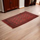 Turkmenischer Teppich Balisht Nakhsha 52x94 handgeknüpfter authentischer teppich