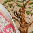 Seidenteppich Lebensbaum motiv beige 100x150 Iranischer Viskose Seidenteppich