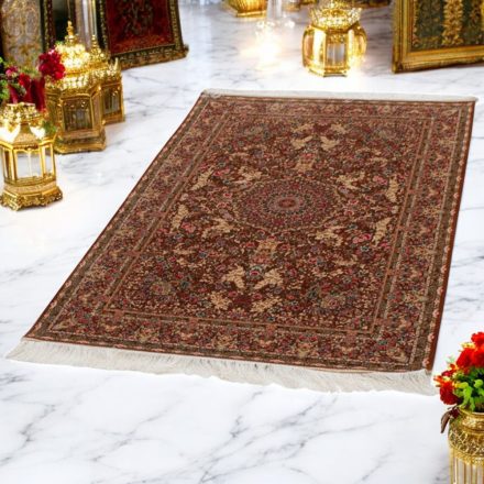 Seidenteppich Nirvana zimt 80x120 Viskose-Seide Perserteppich