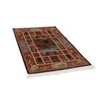 Seidenteppich Golrokh blau 100x150 Iranischer Viskose Seidenteppich