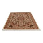Seidenteppich Helya cream 150x225 Viskose-Seide Perserteppich