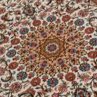 Seidenteppich Negin cream 100x150 hochwertiger Viskose Seidenteppich aus dem Iran