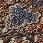 Seidenteppich Mojan hellblau 150x225 Viskose-Seide Perserteppich