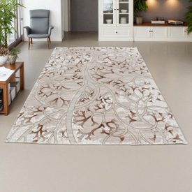   Modern teppich beige braun MERO 200x300 Maschinell hergestellter moderner Teppich für Wohnzimmer oder Schlafzimmer