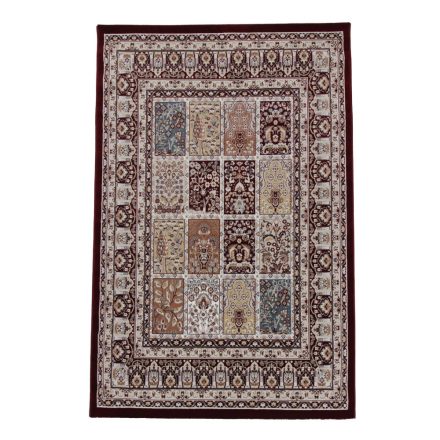 Klassischer Teppich burgundrot 150x230 Orientalisches Muster maschinengewebter Teppich