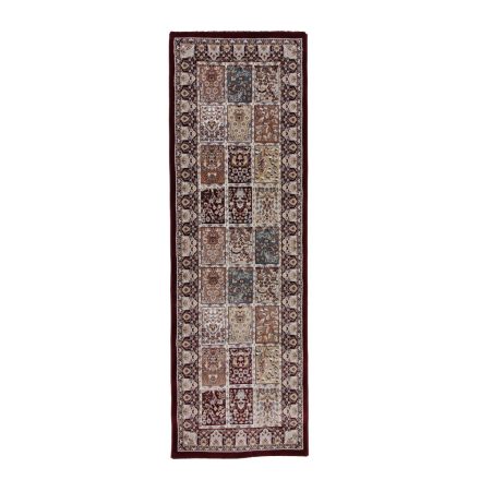 Teppich Läufer burgundrot 80x250 Orientalisches Muster maschinengewebter Teppich