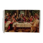 Seidenteppich Letzte Abendmahl 80x120 Iranischer Viskose Seidenteppich