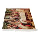 Seidenteppich Letzte Abendmahl 80x120 Iranischer Viskose Seidenteppich