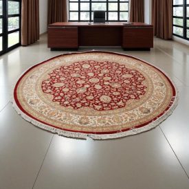 Teppich runde Isfahan 247x249 Perserteppich