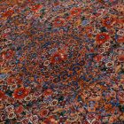 Seidenteppich Golara dunkelblau 150x225 hochwertiger Viskose Seidenteppich aus dem Iran