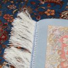 Seidenteppich Negar dunkelblau 100x150 Iranischer Viskose Seidenteppich