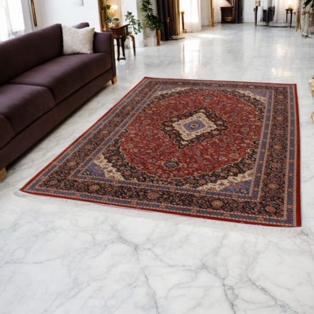 Seidenteppich Sialk ziegelrot 180x270 Iranischer Viskose Seidenteppich