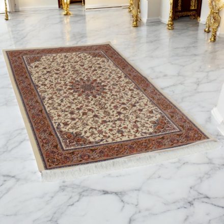 Seidenteppich Reihan cream 120x180 Iranischer Viskose Seidenteppich