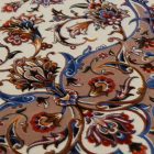 Seidenteppich Reihan cream 150x225 hochwertiger Viskose Seidenteppich aus dem Iran