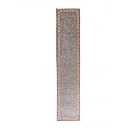 Ziegler Wollteppich graue-beige 695x140 handgefertigter Teppich