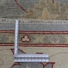 Ziegler Wollteppich graue-beige 695x140 handgefertigter Teppich