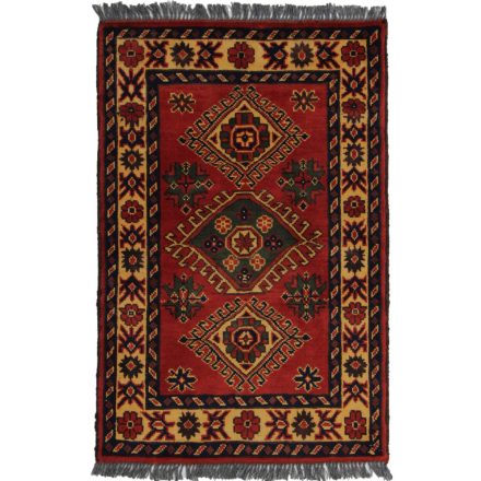 Afghanischer Teppich Kargai 62x94 Handgeknüpfter Orientteppich