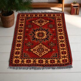   Afghanischer Teppich Caucasian Kargai 62x93 Handgeknüpfter Orientteppich