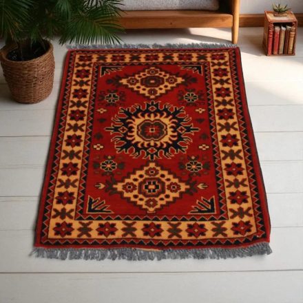 Afghanischer Teppich Caucasian Kargai 62x93 Handgeknüpfter Orientteppich