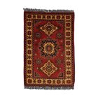 Afghanischer Teppich Caucasian Kargai 62x93 Handgeknüpfter Orientteppich