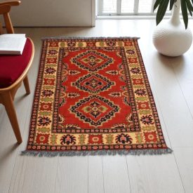   Afghanischer Teppich Kargai 83x124 Handgeknüpfter Orientteppich