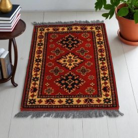   Afghanischer Teppich Caucasian Kargai 63x94 Handgeknüpfter Orientteppich