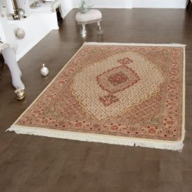   Täbriz Perserteppich 139x215 handgeknüpfter iranischer Teppich