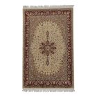 Isfahan teppich 136x214 Handgeknüpfter Perserteppich für das Wohnzimmer