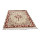 Isfahan teppich 136x214 Handgeknüpfter Perserteppich für das Wohnzimmer