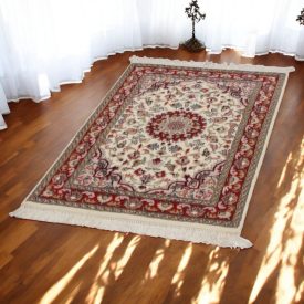 Kerman teppich 79x131 handgeknüpfter Perserteppich